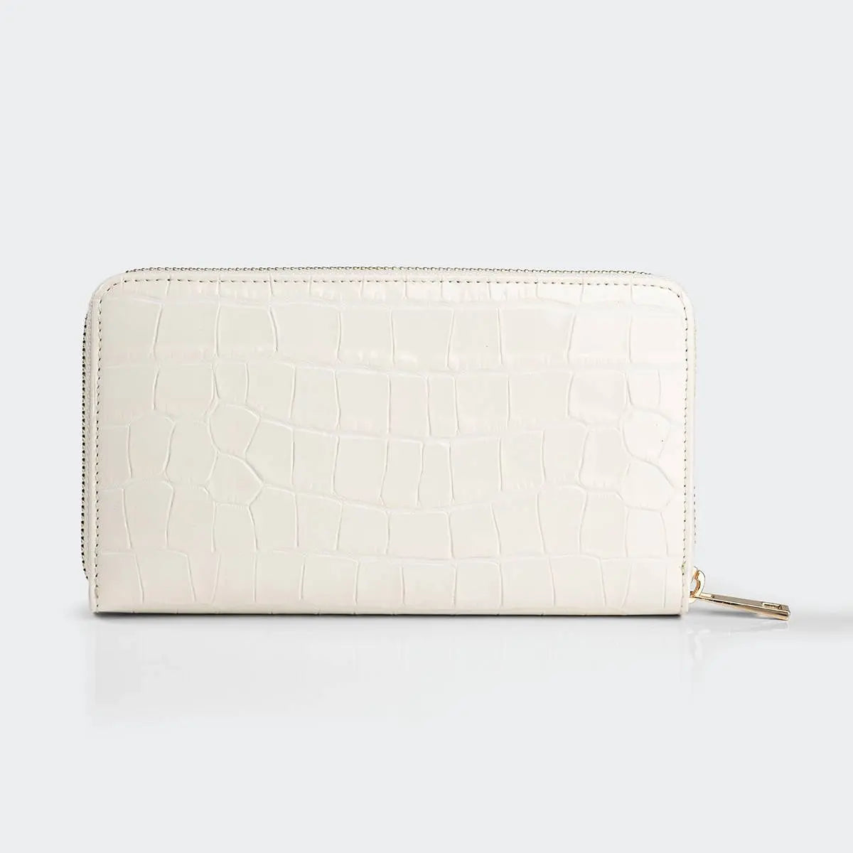 Hakiki Deri Kadın Zarif Cüzdan - Beyaz