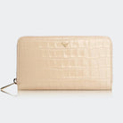 Hakiki Deri Kadın Zarif Cüzdan - Bej