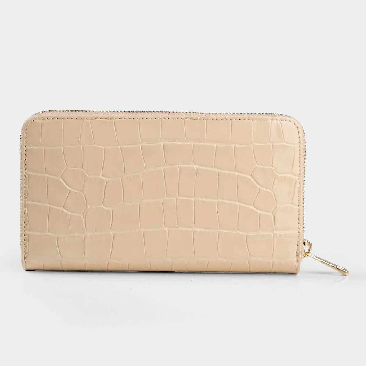 Hakiki Deri Kadın Zarif Cüzdan - Bej