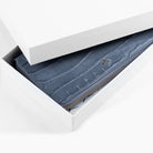 Hakiki Deri Kadın Zarif Cüzdan - Mavi