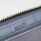 Hakiki Deri Kadın Zarif Cüzdan - Mavi