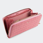 Hakiki Deri Kadın Zarif Cüzdan - Pembe