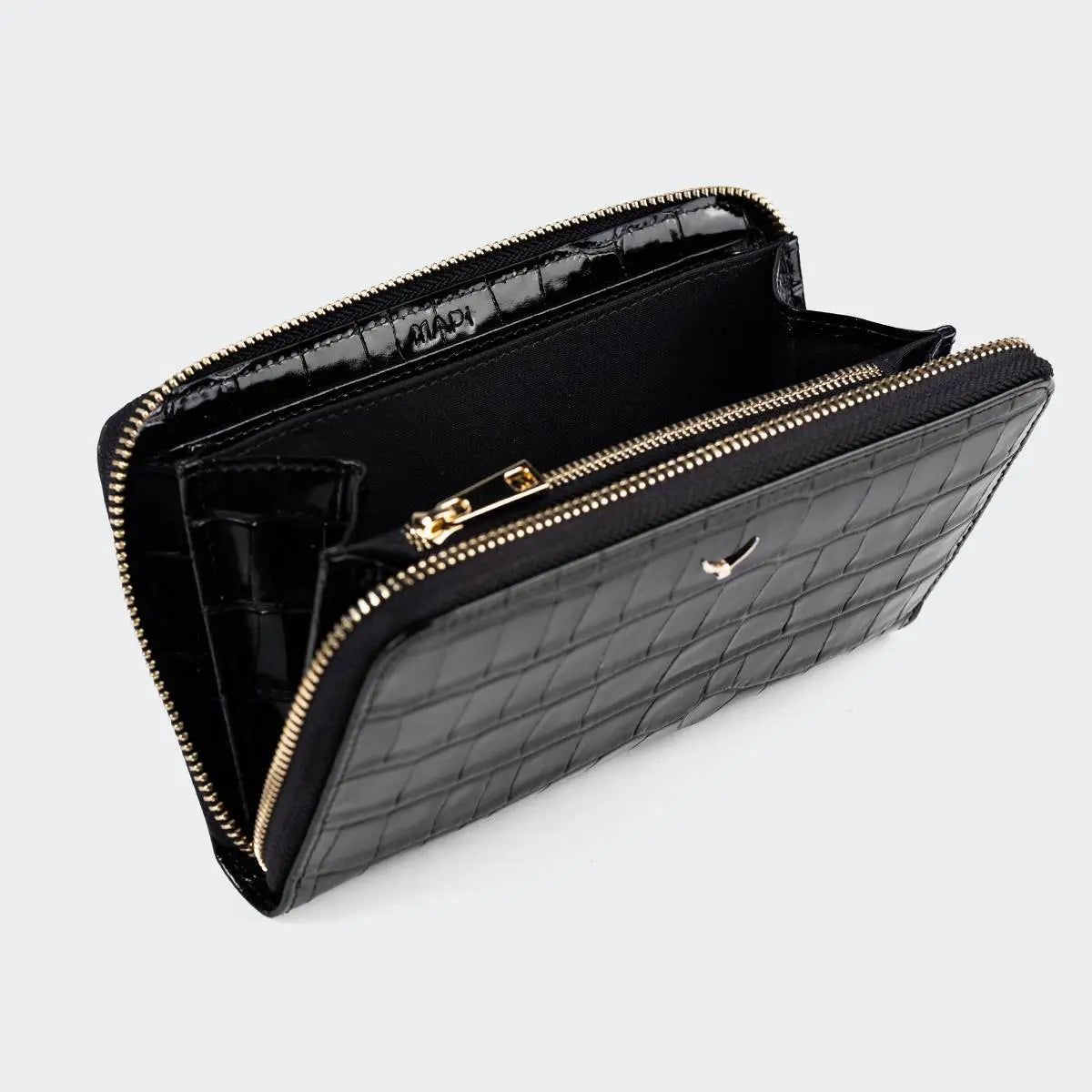 Hakiki Deri Kadın Zarif Cüzdan - Siyah