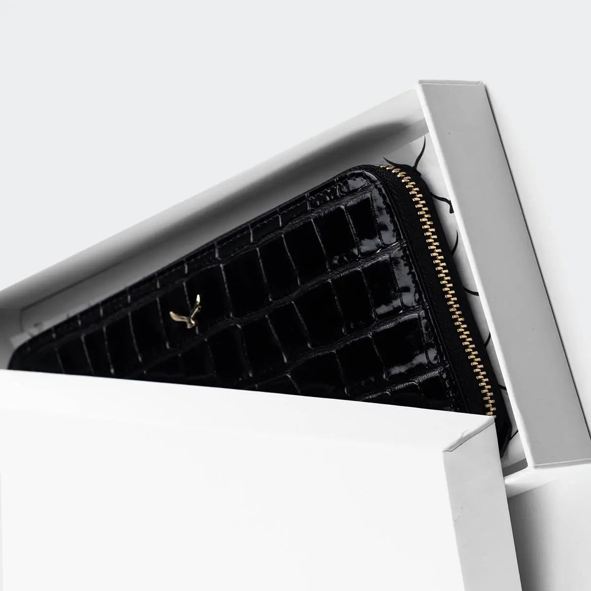 Hakiki Deri Kadın Zarif Cüzdan - Siyah