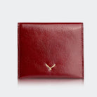 Hakiki Deri Kadın Zarif Kartlıklı Cüzdan - Bordo