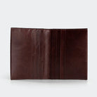 Hakiki Deri Kadın Zarif Kartlıklı Cüzdan - Kahve