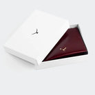 Hakiki Deri Kadın Zarif Kartlıklı Cüzdan - Koyu Bordo