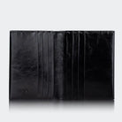 Hakiki Deri Kadın Zarif Kartlıklı Cüzdan - Siyah