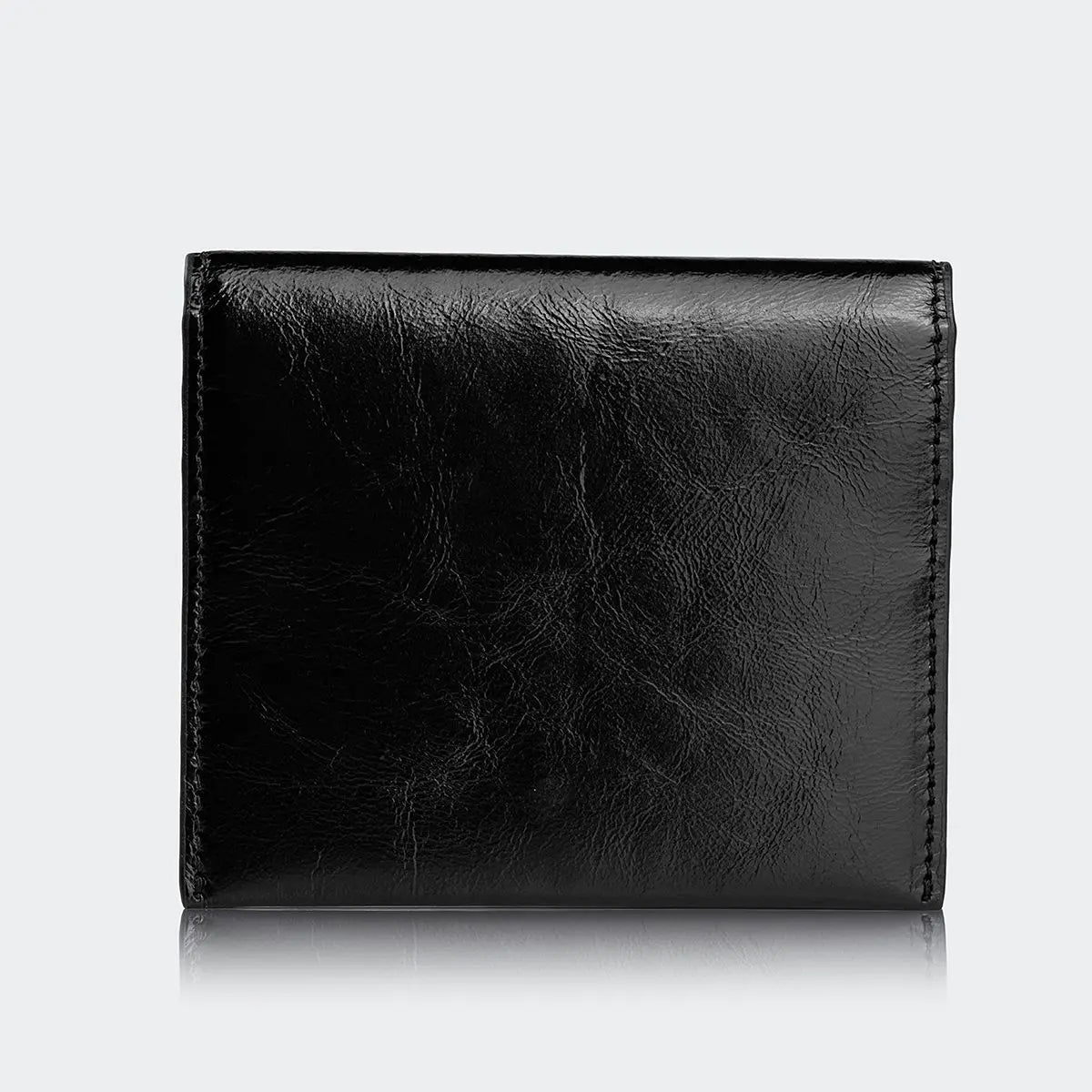 Hakiki Deri Kadın Zarif Kartlıklı Cüzdan - Siyah