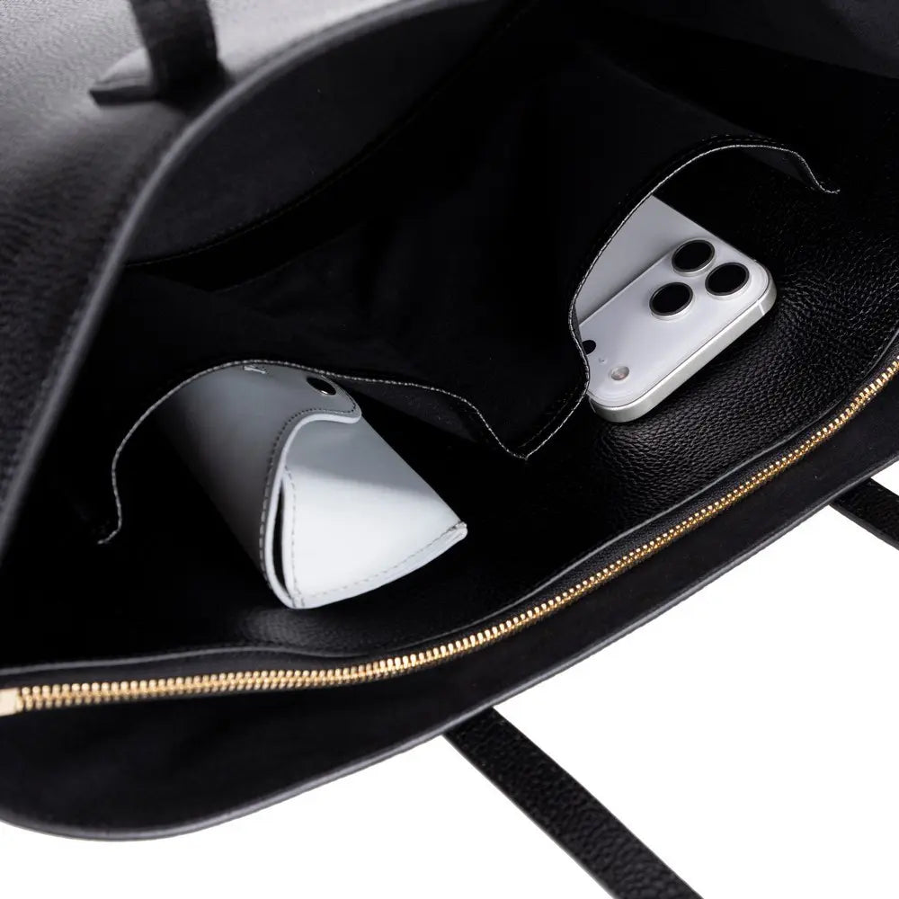 Hakiki Deri Solea Kadın Çanta - Siyah