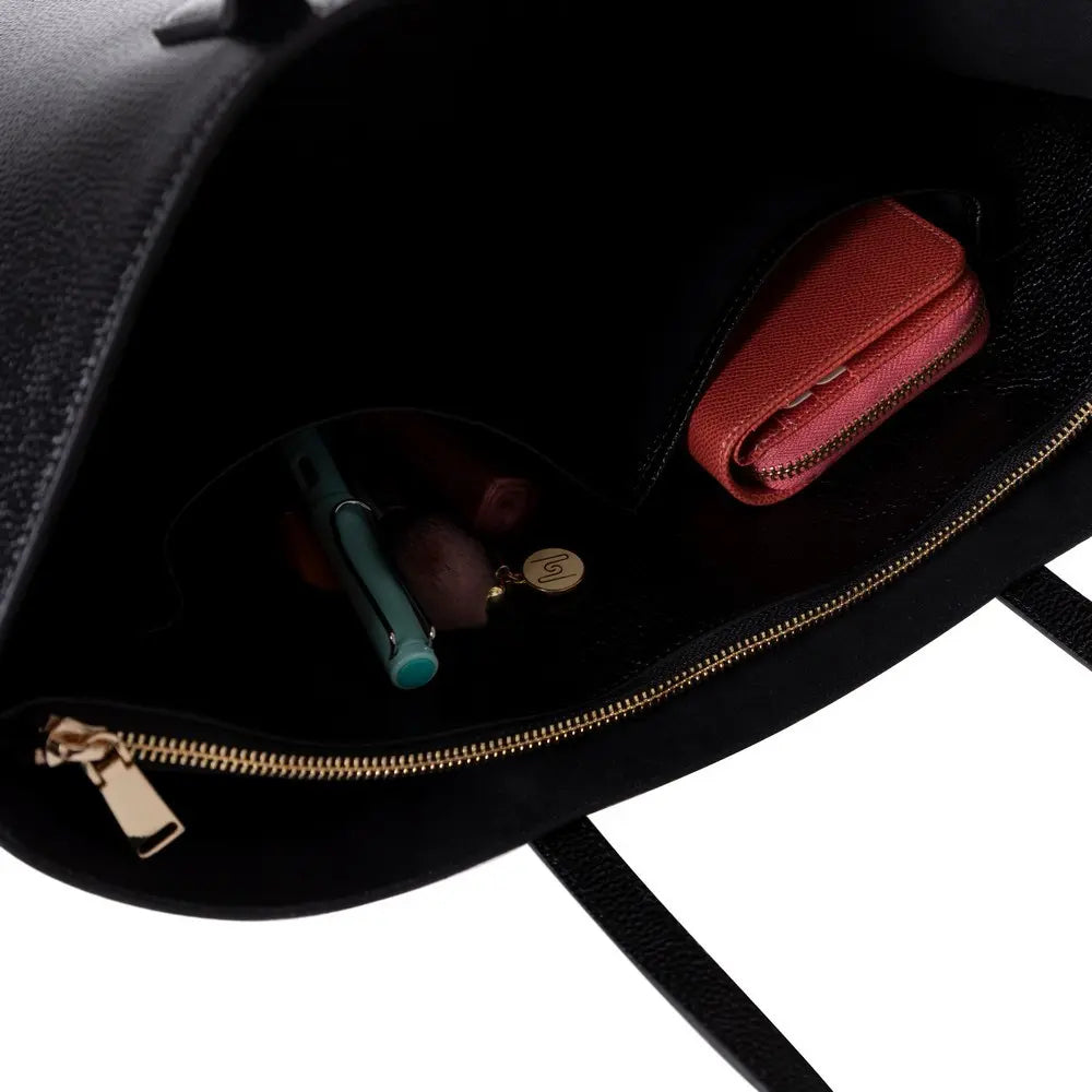 Hakiki Deri Solea Kadın Çanta - Siyah