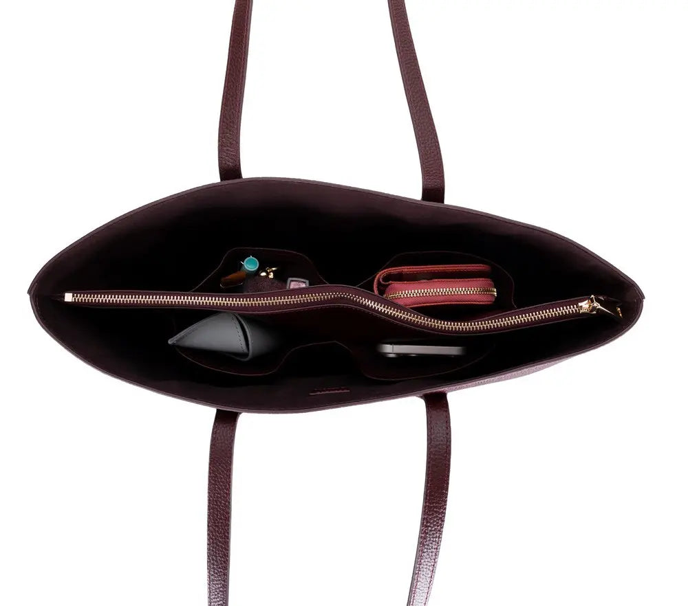 Hakiki Deri Solea Kadın Çanta - Bordo