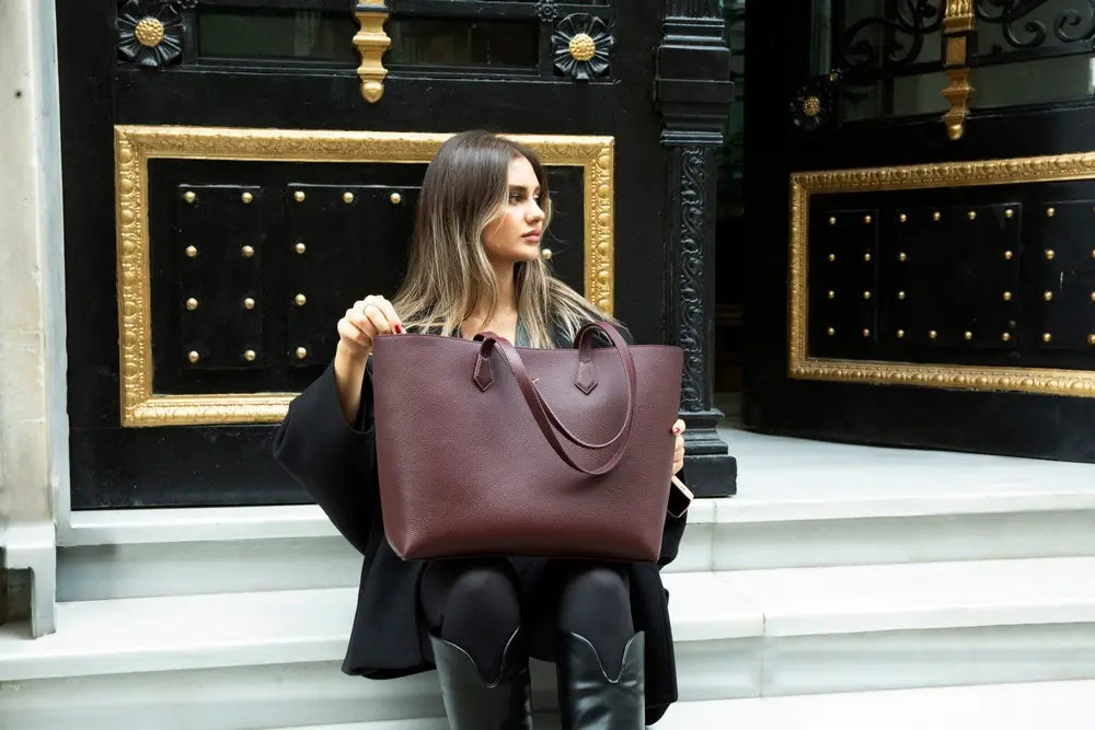 Hakiki Deri Solea Kadın Çanta - Bordo