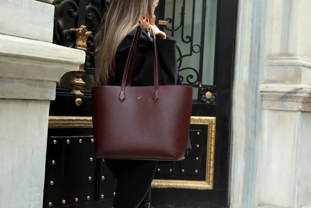 Hakiki Deri Solea Kadın Çanta - Bordo