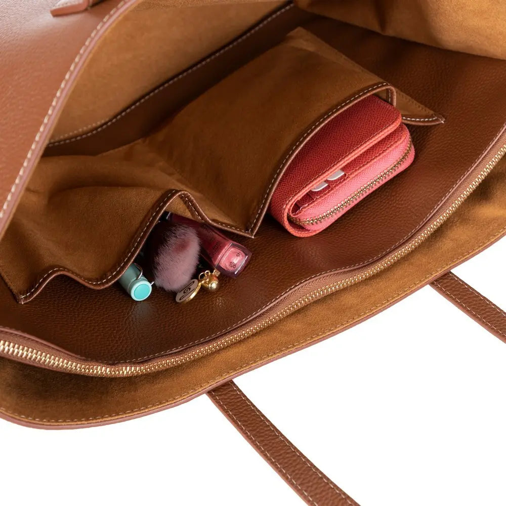 Hakiki Deri Solea Kadın Çanta - Taba