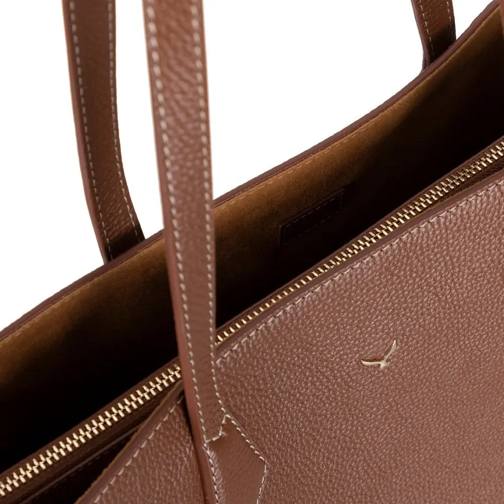 Hakiki Deri Solea Kadın Çanta - Taba