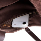 Süet Deri Rosa Kadın Çanta - Süet Kahve