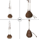 Süet Deri Valentina Kadın Çanta - Taba