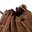 Süet Deri Valentina Kadın Çanta - Taba